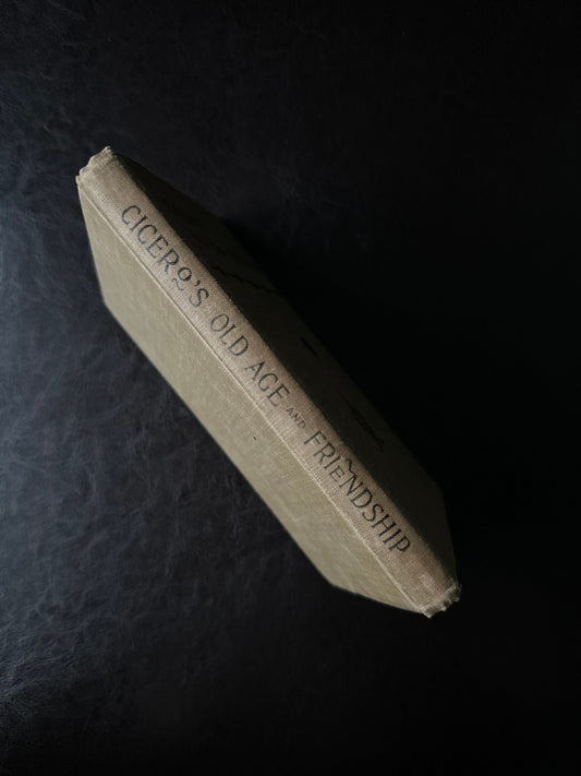 Antique 1896 Cicero's Essays on Old Age and Friendship, Also His Paradoxes Hardcover Cloth Binding Pocket Book David McKay, Publisher