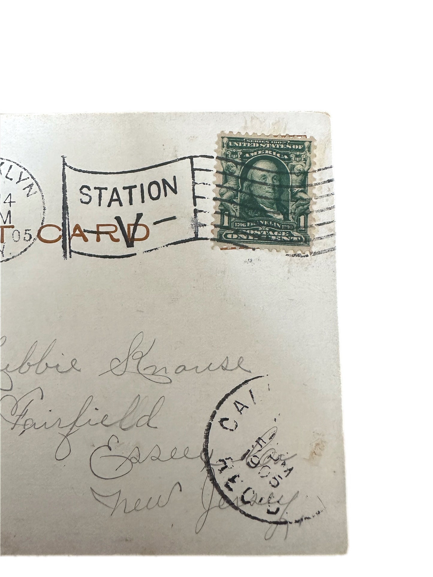 Antique 1905 Postmarked Helter Skelter Luna Park Coney Island NYC Topographical Postcard