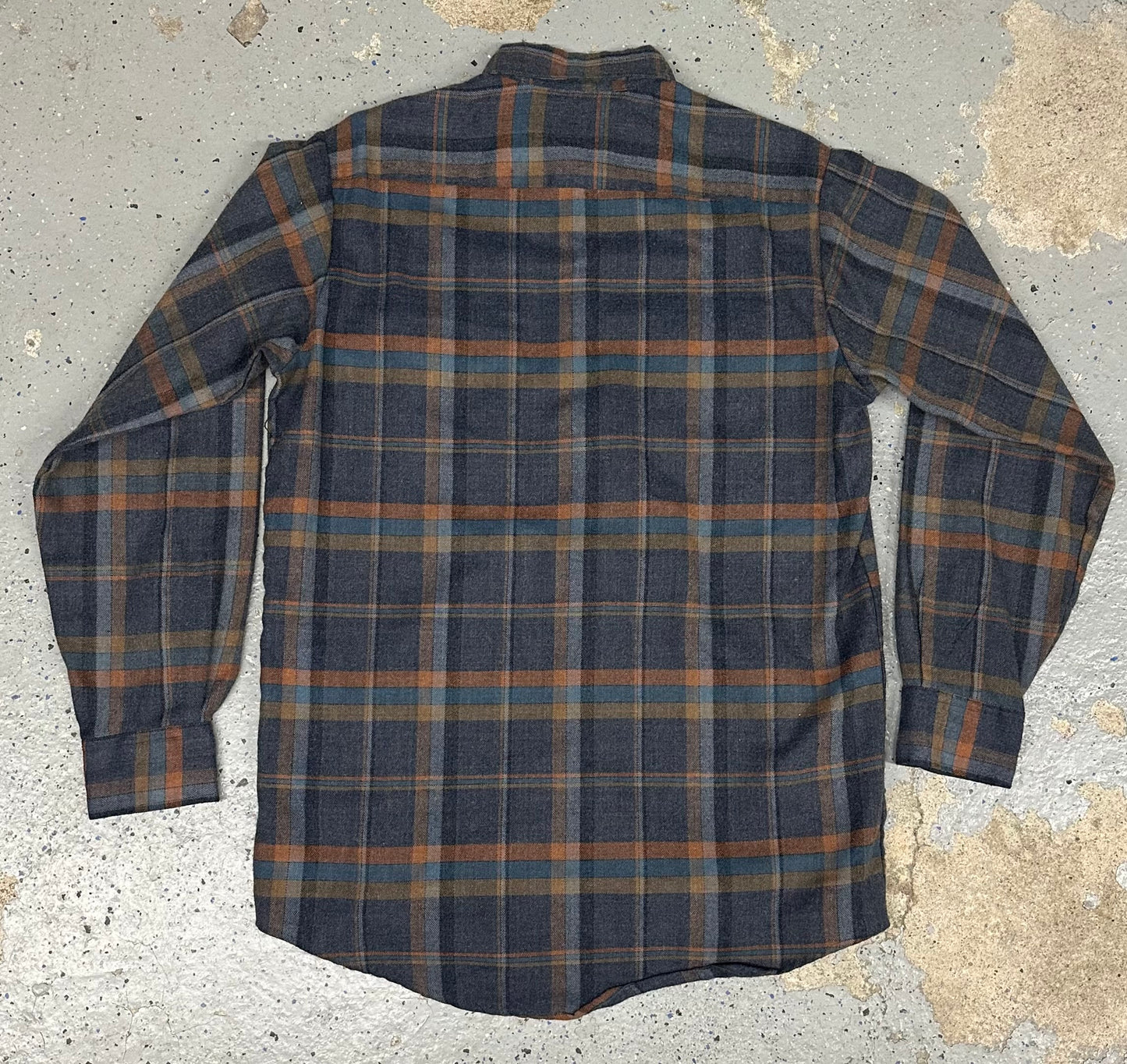 1980s Country Squire by Block Men's Plaid Wool Blend Flannel Shirt