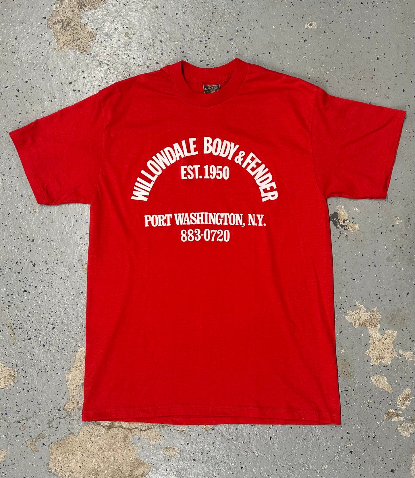 1980s 1990s Willowdale Body & Fender Port Washington NY Single Stitch Tee