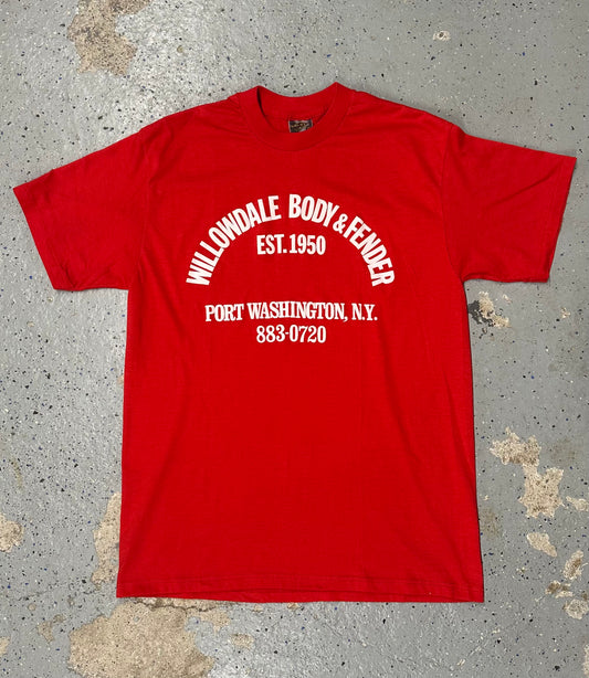1980s 1990s Willowdale Body & Fender Port Washington NY Single Stitch Tee