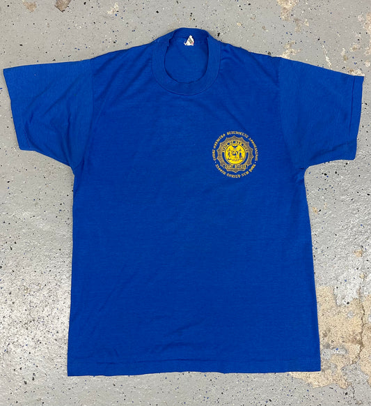1980s State of New York Emblem Nassau County NY Court Officer Single Stitch Tee