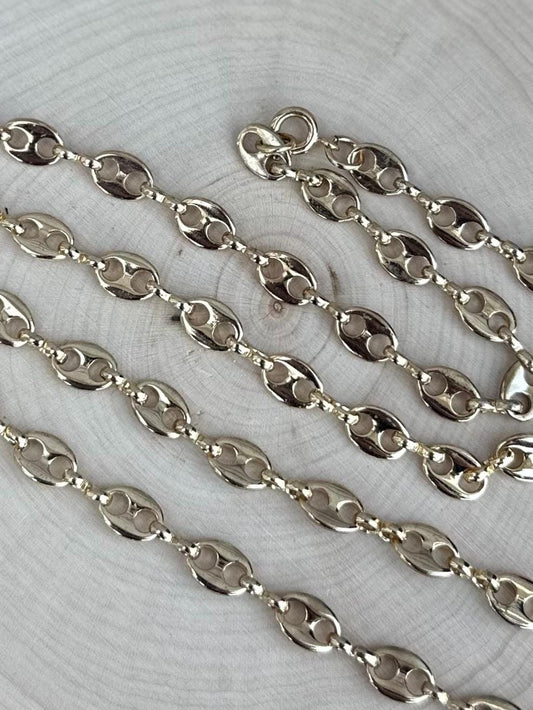 Vintage Gold Tone Long Mariner Chain 26.25” Unique Layering Jewelry