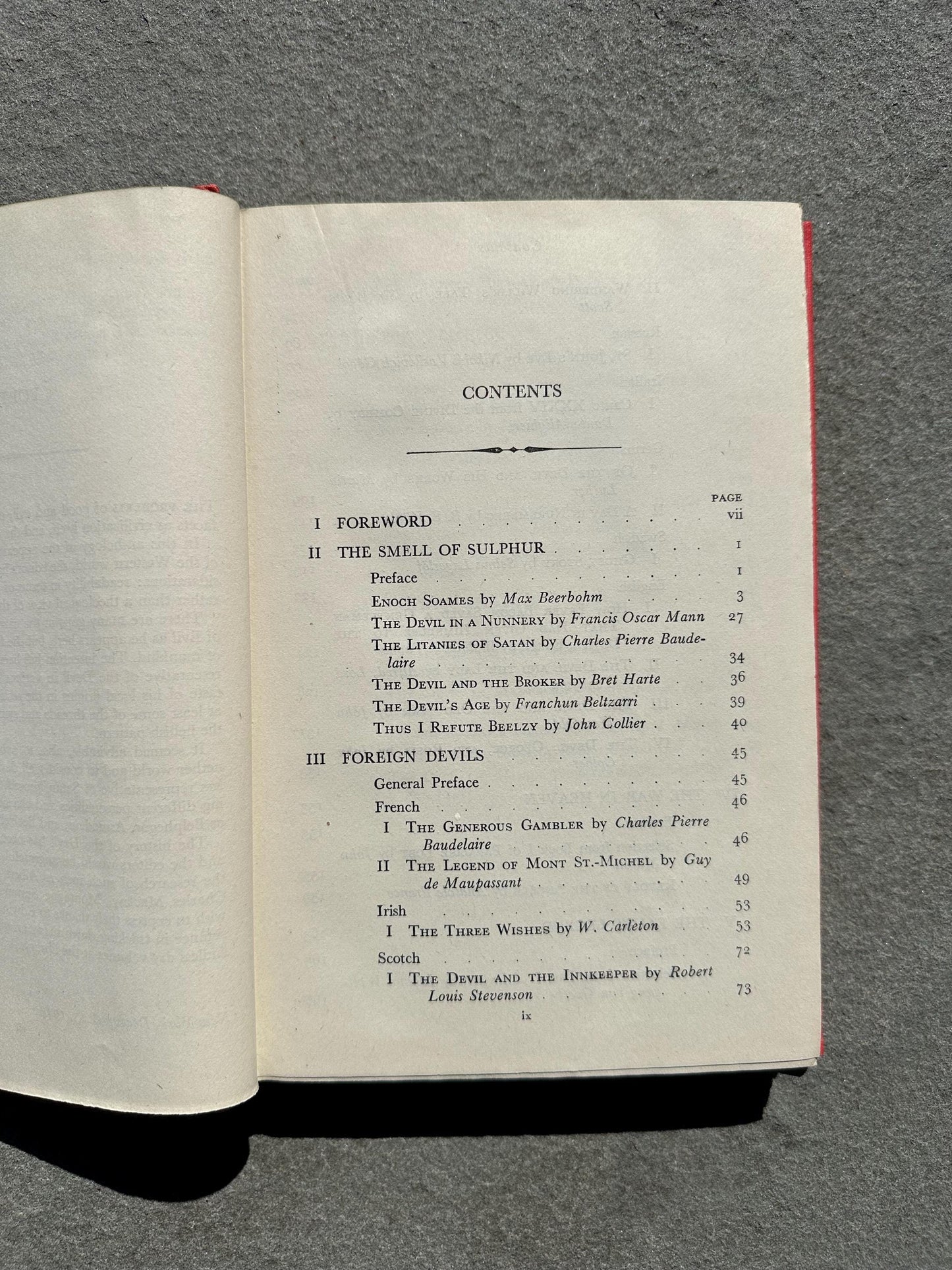 1945 Speak of the Devil Hardcover Book by Sterling North & C.B. Boutell | An Anthology of Demonology