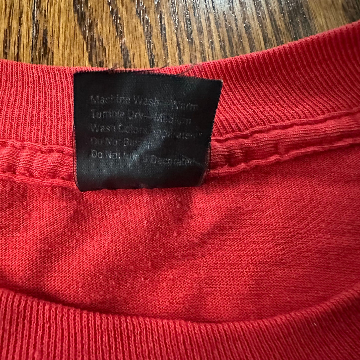 Vintage 1980s Anvil USA Danes Have More Fun Single Stitch Red T-Shirt Tee
