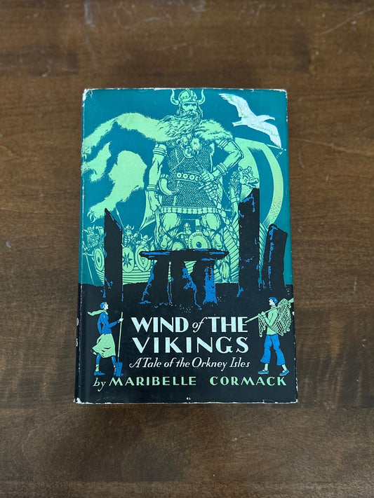 1937 Wind of the Vikings A Tale of the Orkney Isles Hardcover Illustrated Book by Maribelle Commack