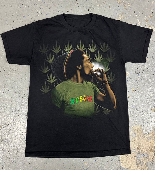 Y2K 2007 Bob Marley Reggae Weed Licensed Tee