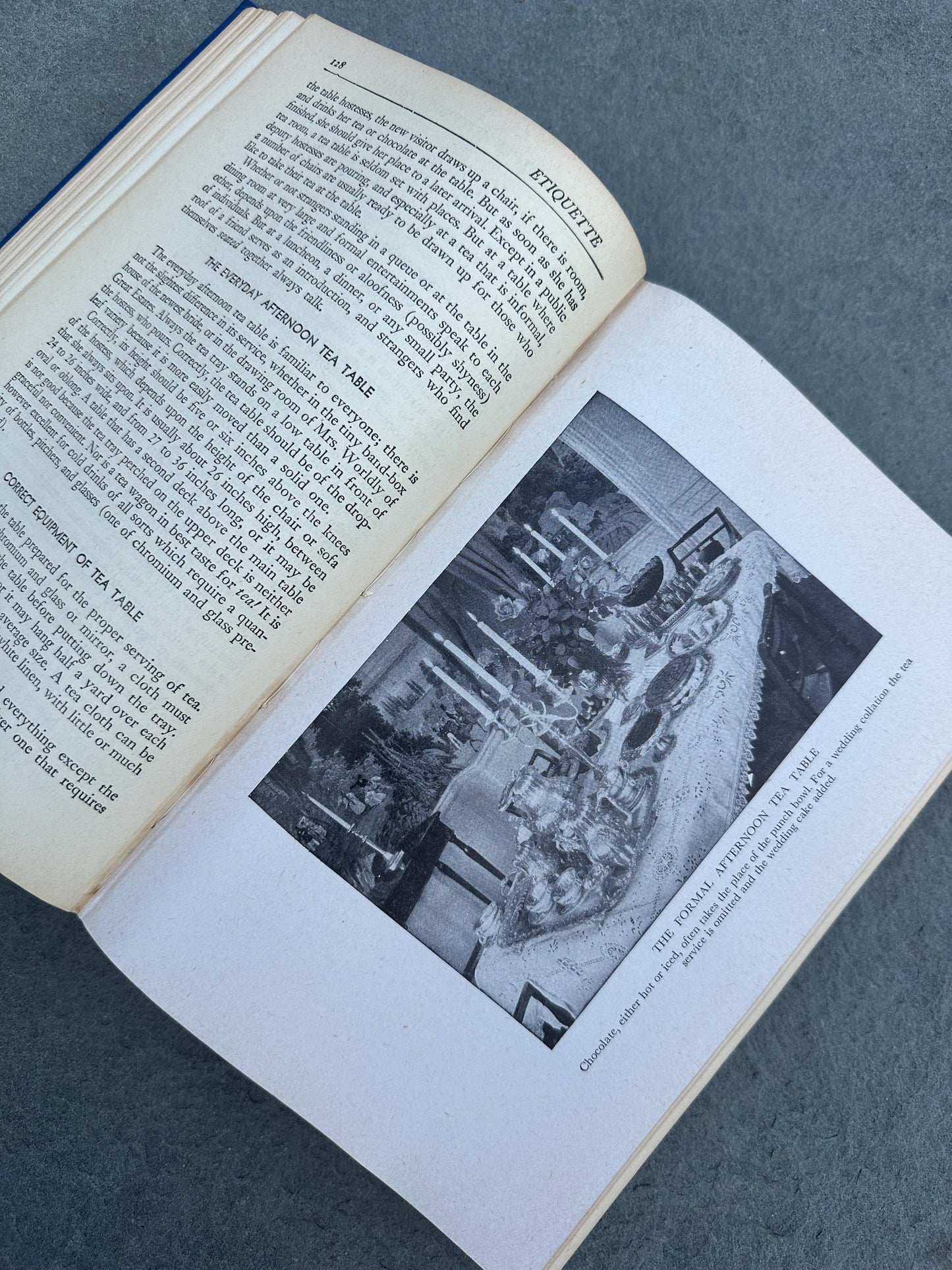 1947 Emily Post Etiquette The Blue Book of Social Usage 17th Printing Copyright Edition Illustrated Hardcover Book