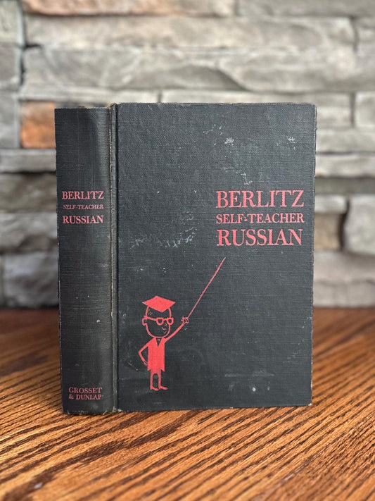 1951 The Berlitz Self-Teacher: Russian Hardcover Russian Language Book
