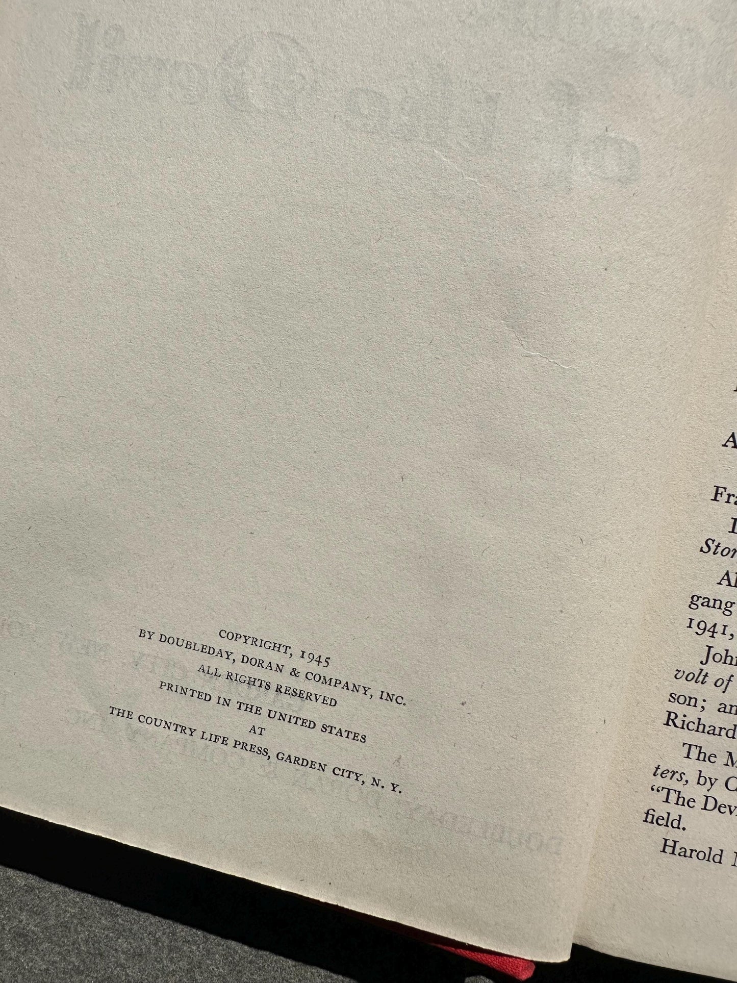 1945 Speak of the Devil Hardcover Book by Sterling North & C.B. Boutell | An Anthology of Demonology