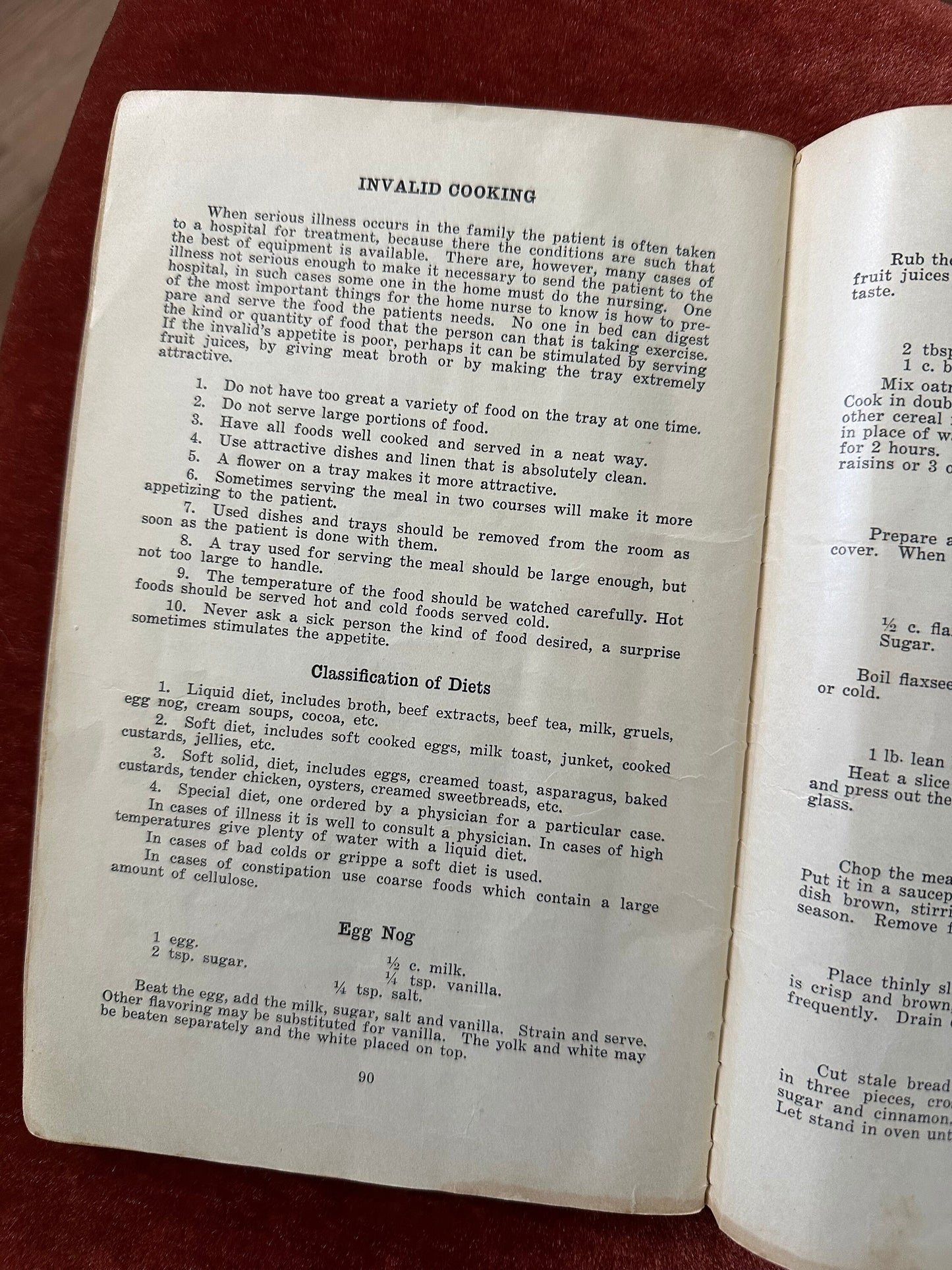 1927 Recipes for Instruction in Domestic Science Paperback Book by Emma L. Morrow Rochester, N.Y.