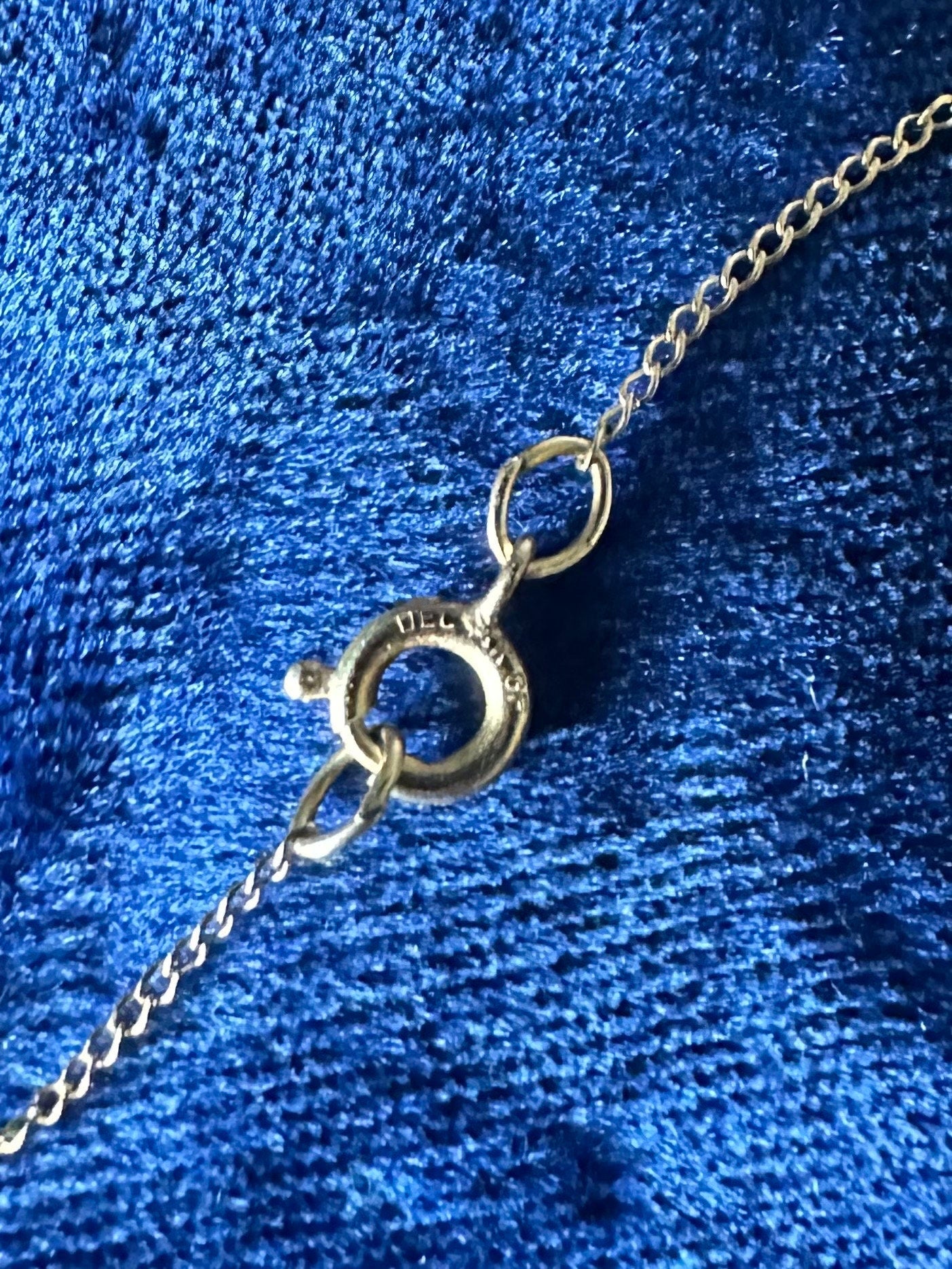 Vintage Signed DEC Curtis Jewelry Manufacturing Co. 1/20 14k GF Gold Filled Dainty CZ Floral Pendant Necklace 17.25”