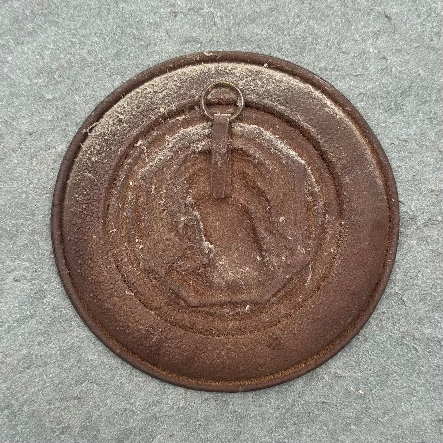 Antique Early 1900s Copper & Iron Religious Relief Wall Plaque | Jesus Christ, Crown of Thorns