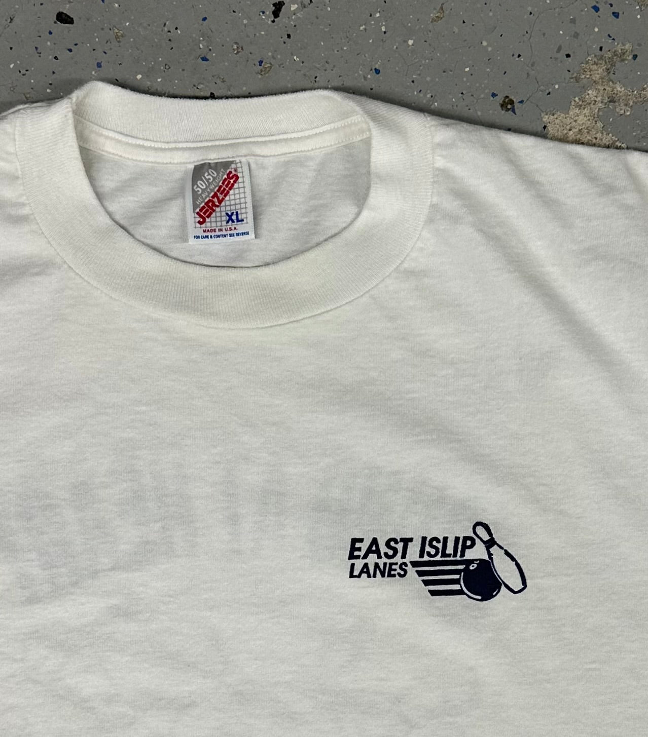1990s East Islip Lanes NY "Young at Heart" First Place Bowling Single Stitch Tee