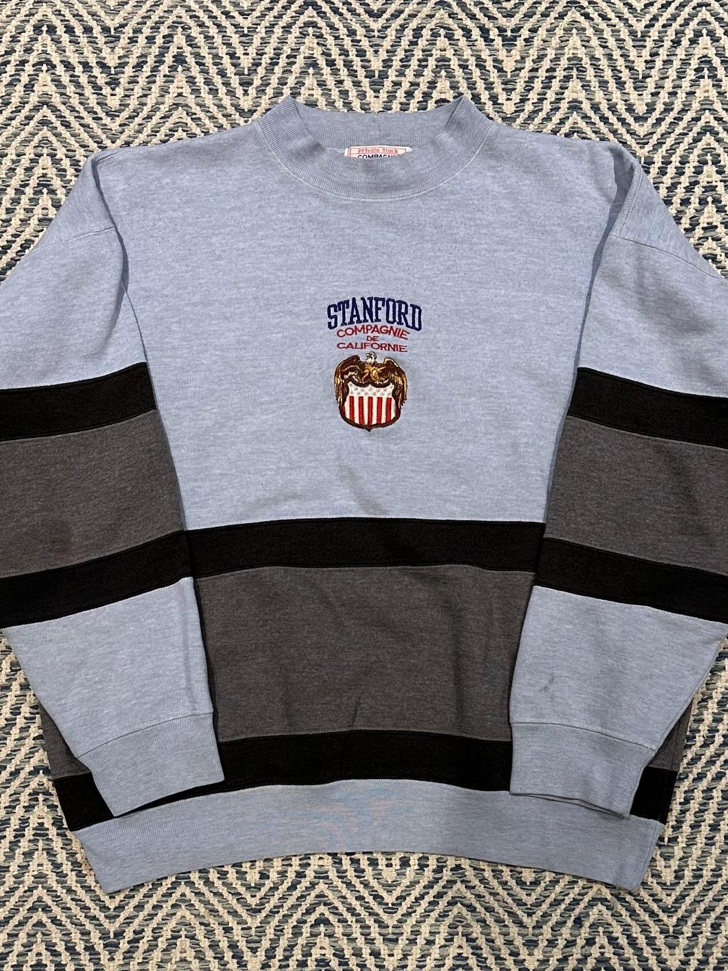 1980s Private Stock Compagnie de Californie Stanford University Crewneck Sweatshirt