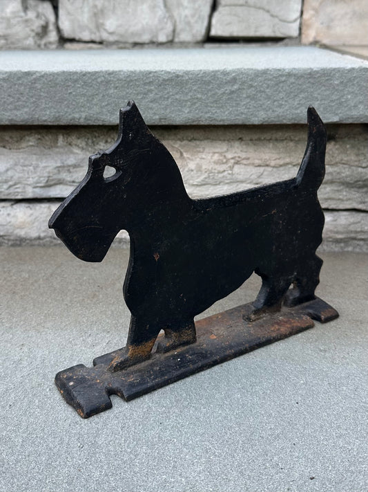 1930s Cast Iron Scottish Terrier Boot Scraper