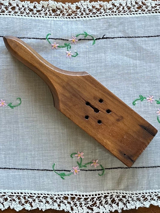 Antique Primitive Wood Citrus Lemon Squeezer Juicer Press