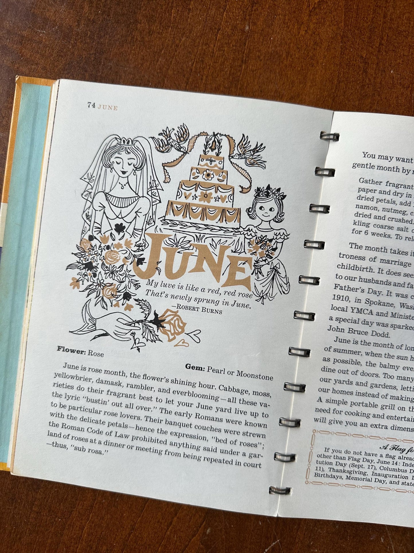 1962 Betty Crocker’s Cooking Calendar: A Year Round Guide to Meal Planning with Recipes and Menus Hardcover Illustrated Book