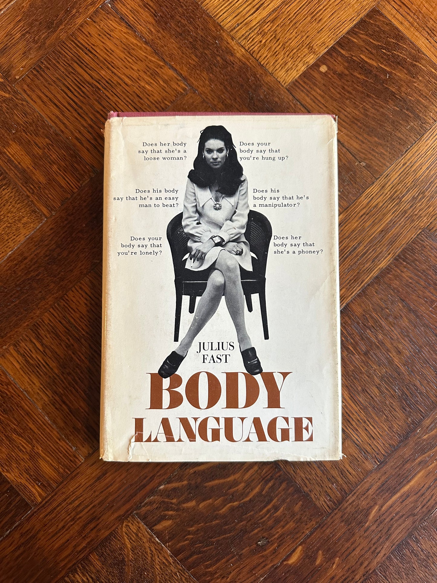 1970 Body Language by Julius Fast Hardcover Book with Dust Jacket
