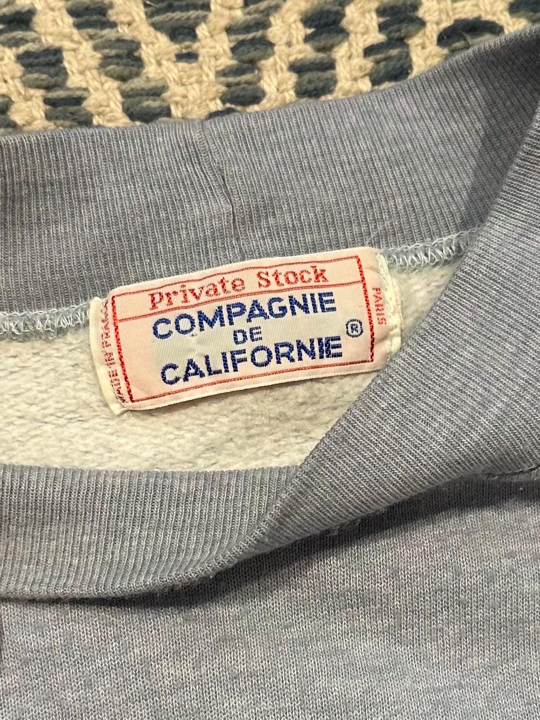 1980s Private Stock Compagnie de Californie Stanford University Crewneck Sweatshirt