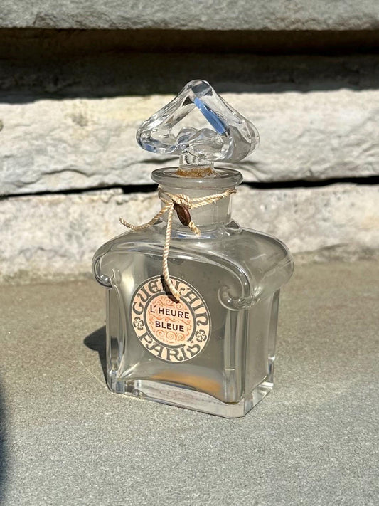 1940s Guerlain Paris L'Heure Bleue Perfume Bottle Made in France Empty