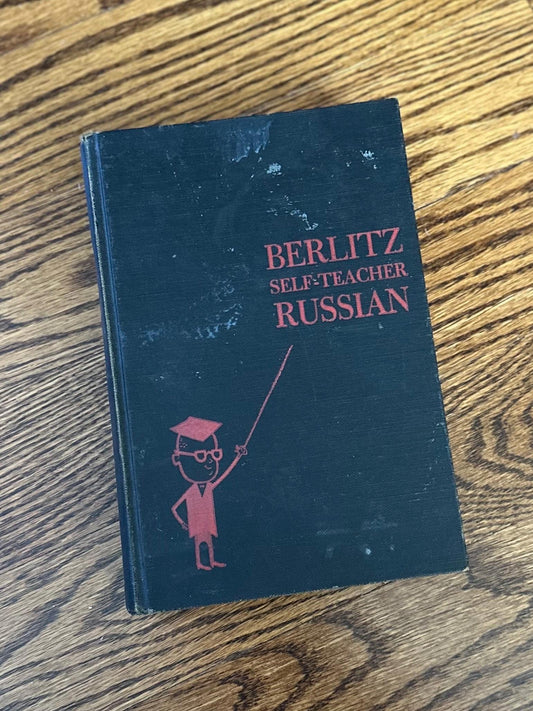 1951 The Berlitz Self-Teacher: Russian Hardcover Russian Language Book