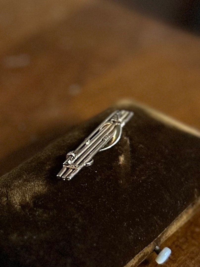 Antique Victorian Edwardian European 9ct Yellow Gold Seed Pearl Bar Pin