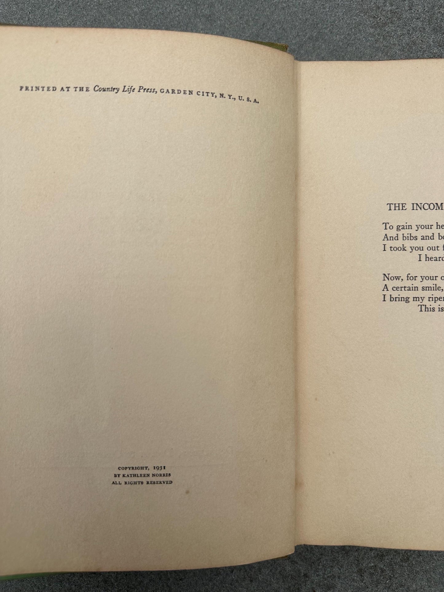 1931 Belle Mere Hardcover Book by Kathleen Norris
