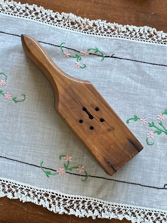 Antique Primitive Wood Citrus Lemon Squeezer Juicer Press