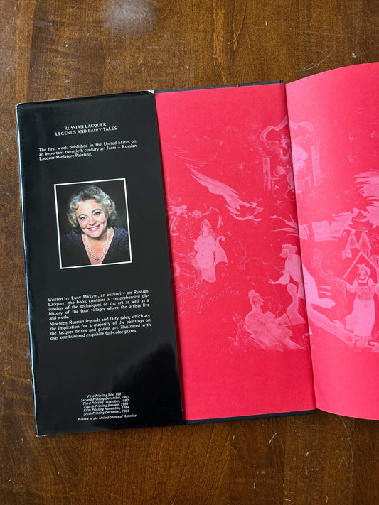 1981 1985 Russian Lacquer, Legends, and Fairy Tales Hardcover Illustrated Book by Lucy Maxym