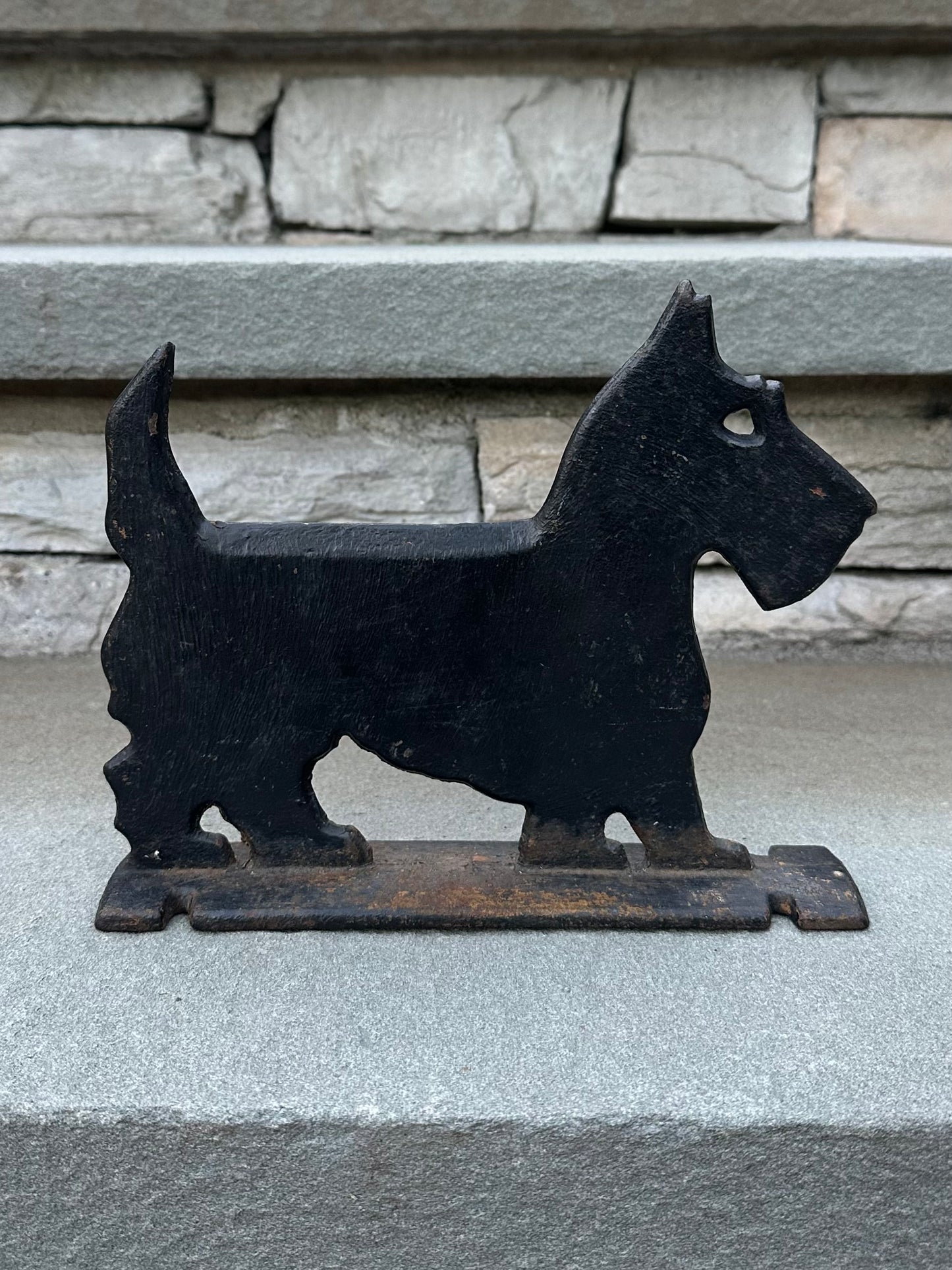 1930s Cast Iron Scottish Terrier Boot Scraper