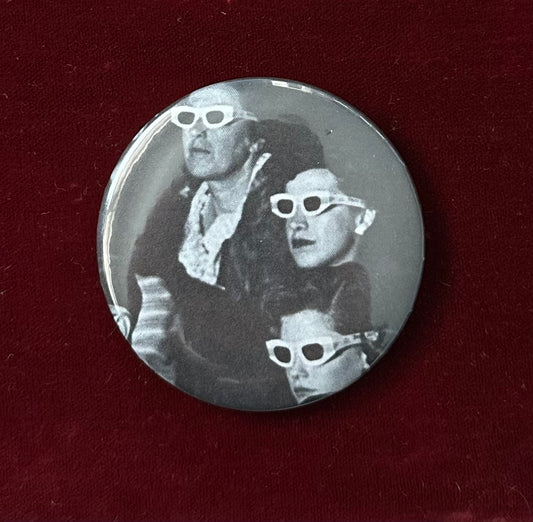 '3-D Movies' 1953 Movie Goers Button Pin
