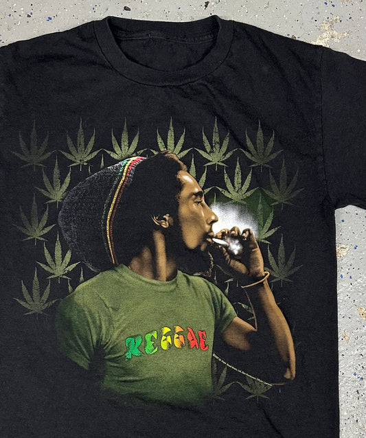 Y2K 2007 Bob Marley Reggae Weed Licensed Tee