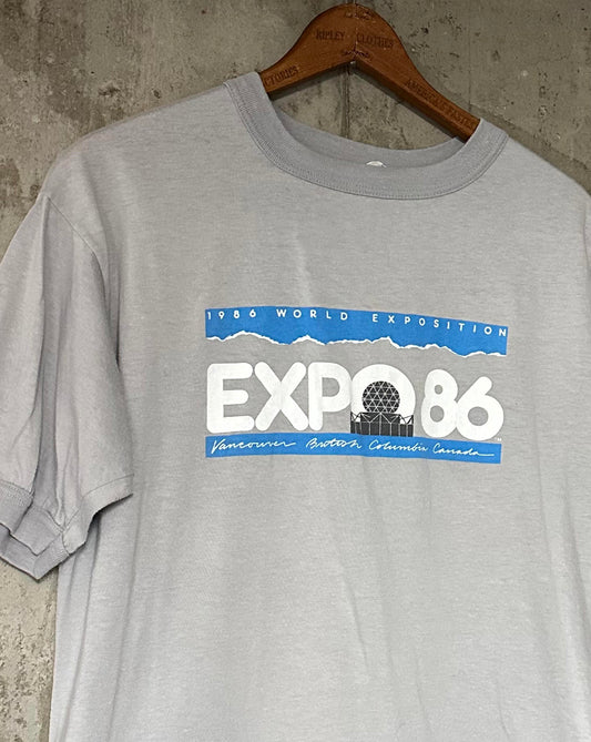 1986 World Exposition Expo 86 Vancouver Canada Ringer Tee