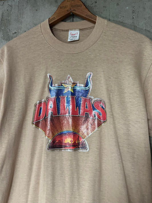 1980s Iron-on Transfer Dallas Single Stitch Tee Large