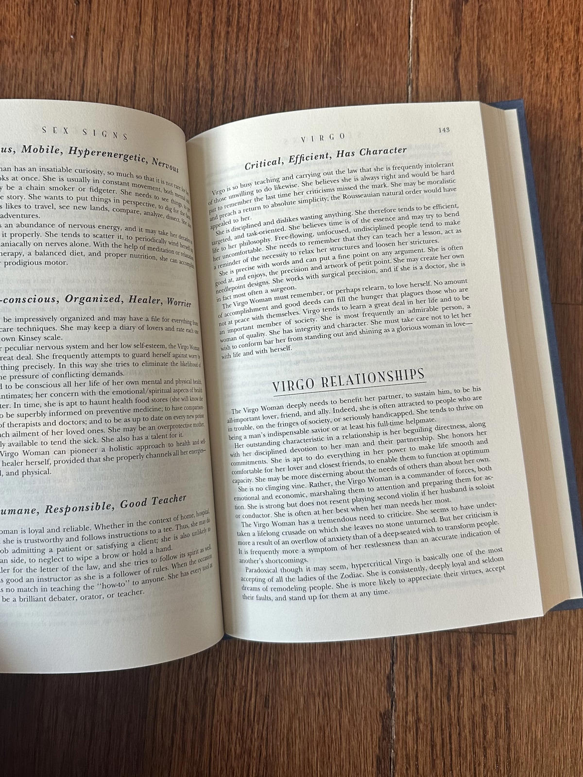 1996 Sex Signs: Every Woman's Astrological & Psychological Guide Hardcover Book