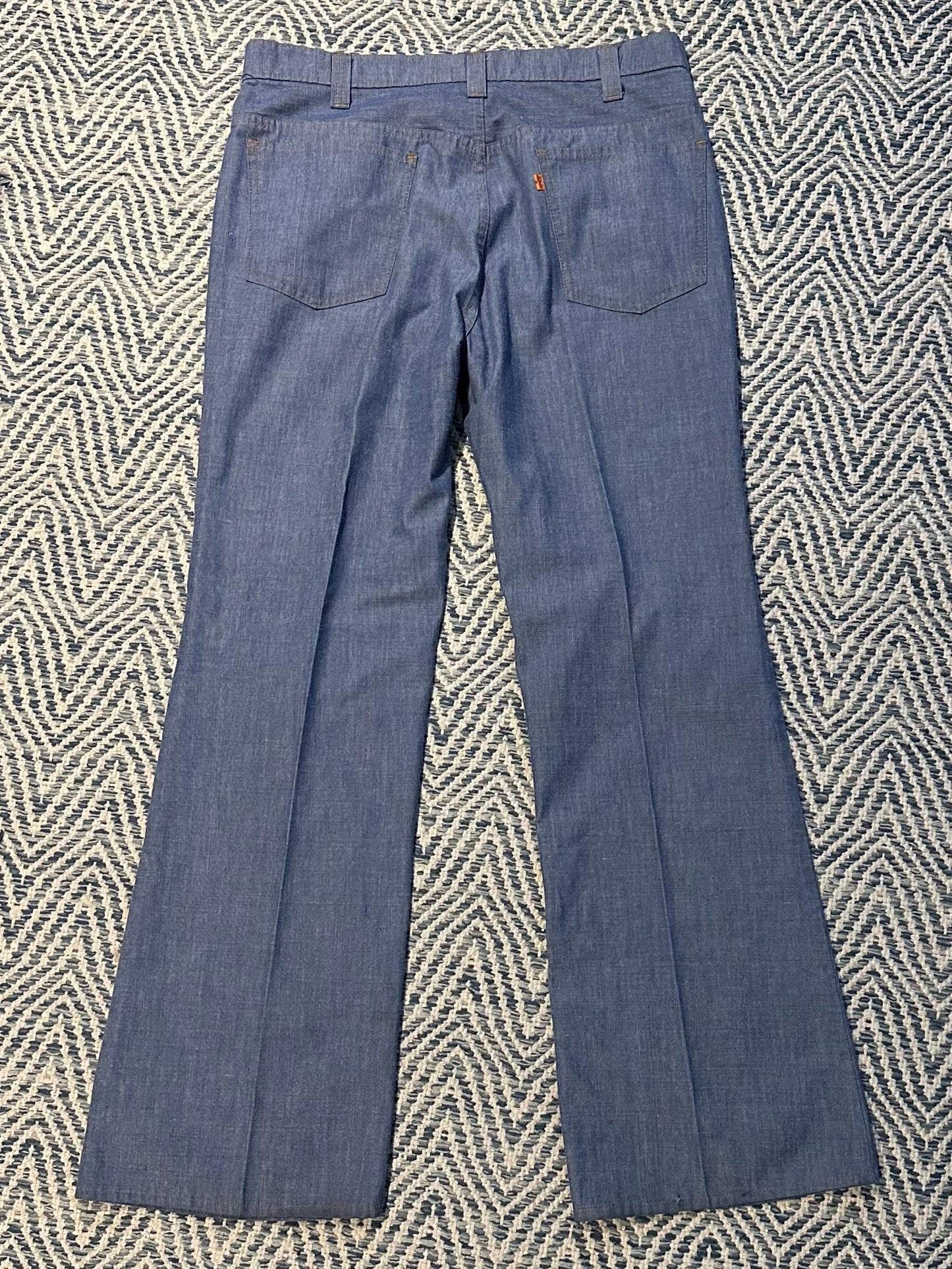 1970s LEVI'S Gentleman's Jeans Orange Tab Denim Trousers 34x29