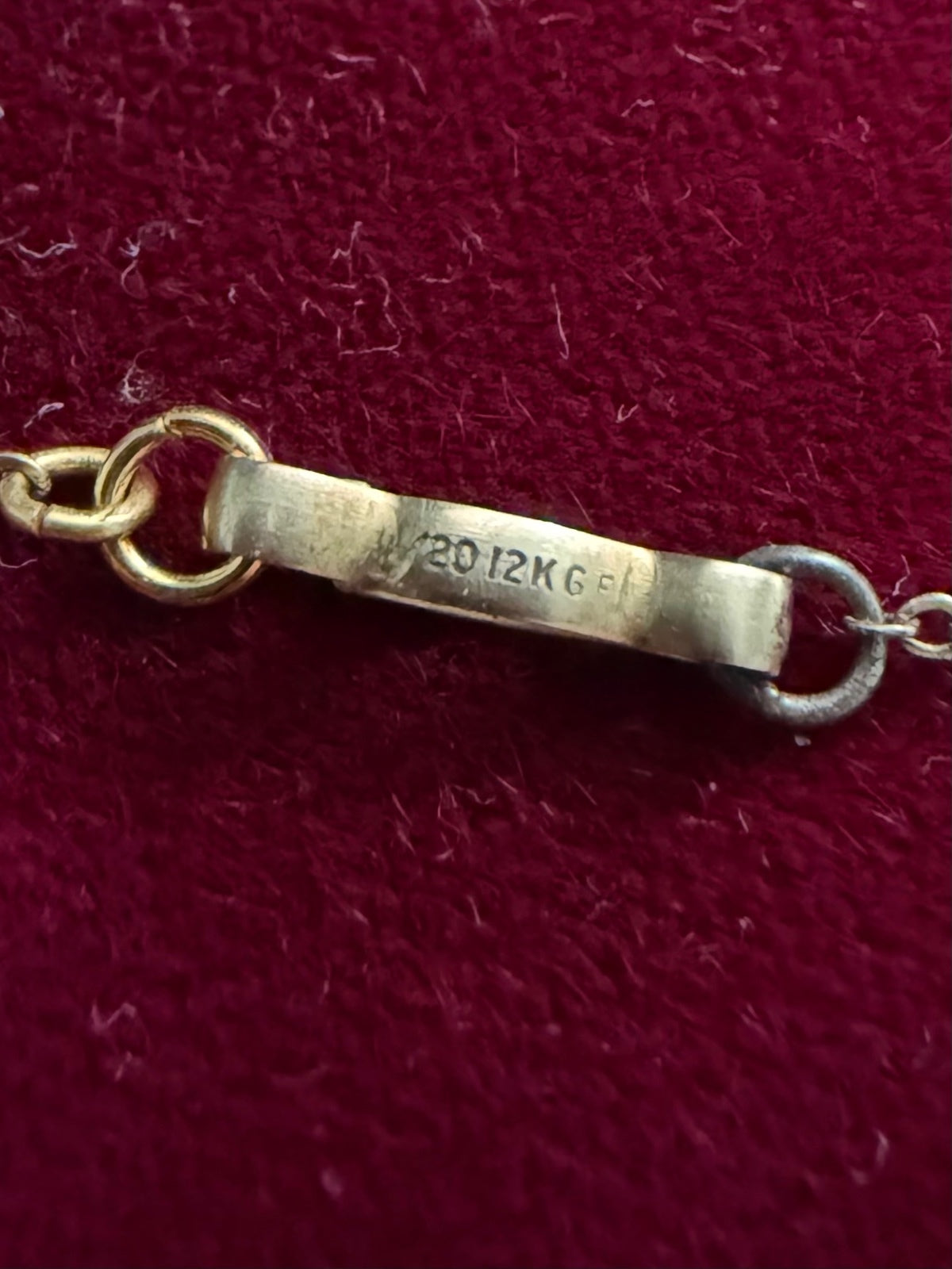 1940s Vargas 10K Gold over Sterling Silver Etched Heart Locket on 12K GF Chain Necklace 18.5"