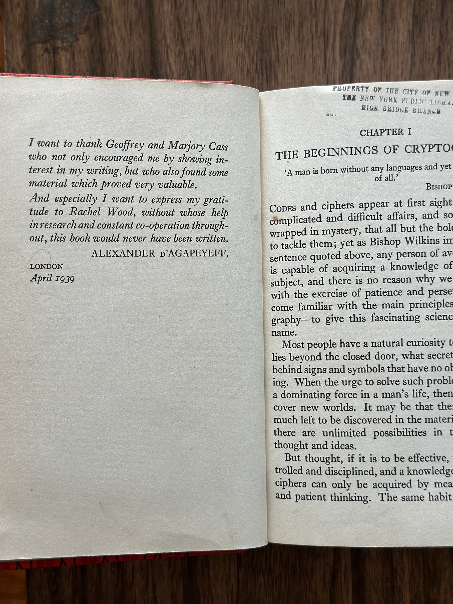 RARE 1939 1949 First Edition? Codes and Ciphers by Alexander D'Agapeyeff Hardcover Book