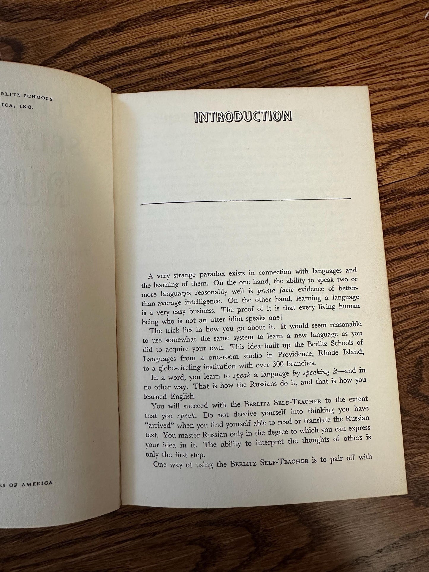 1951 The Berlitz Self-Teacher: Russian Hardcover Russian Language Book