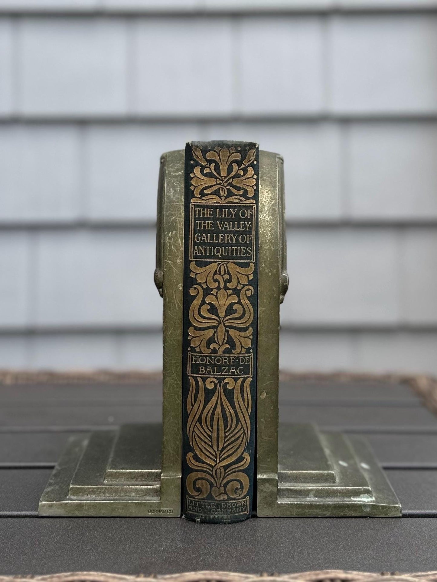 1930s Art Deco Bronze Knight in Archway The Travelers Convention Palm Beach FL 1931 Bookends
