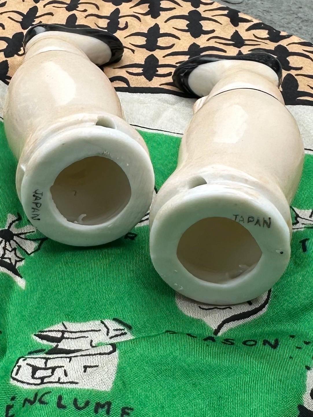 LOT of 4 Vintage Japan Handpainted Bisque Porcelain Doll Parts 2 Arms & 2 Legs