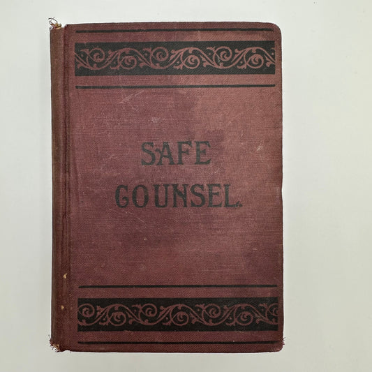 Antique 1913 Safe Counsel Guide to Purity and Physical Manhood Hardcover Book