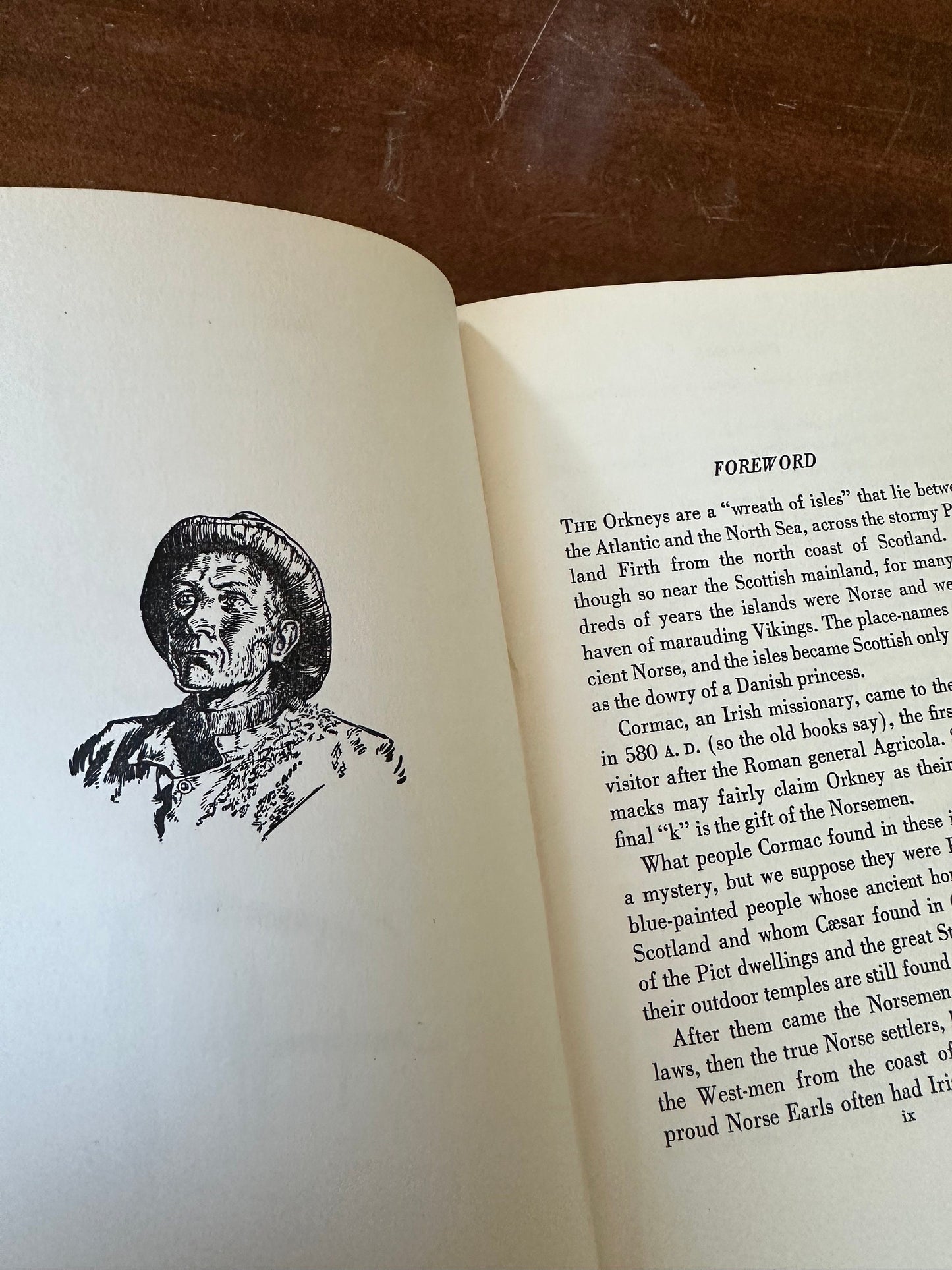1937 Wind of the Vikings A Tale of the Orkney Isles Hardcover Illustrated Book by Maribelle Commack