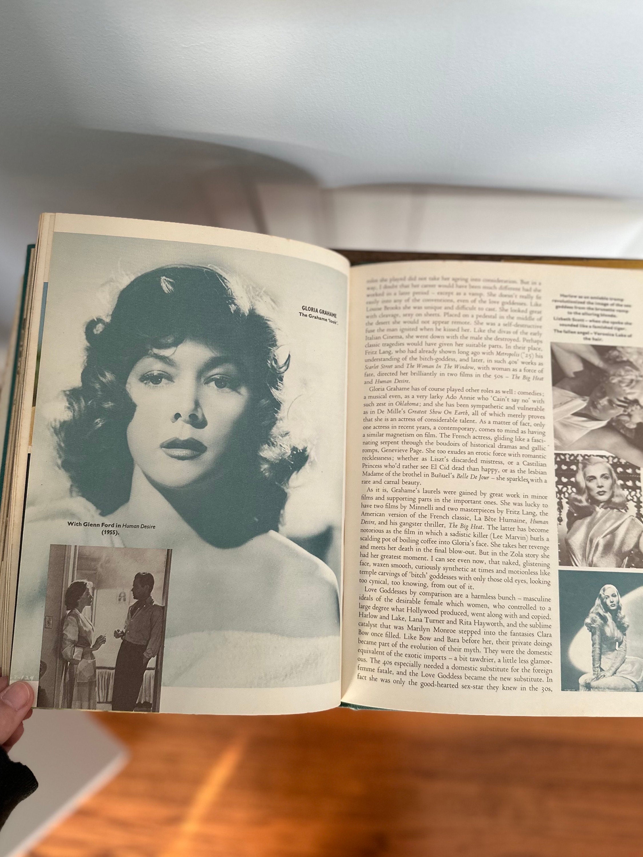 Vintage 1973 Gods & Goddesses of the Movies by John Kobal Hardcover Book with Original Dust Jacket | Old Hollywood Movie Stars