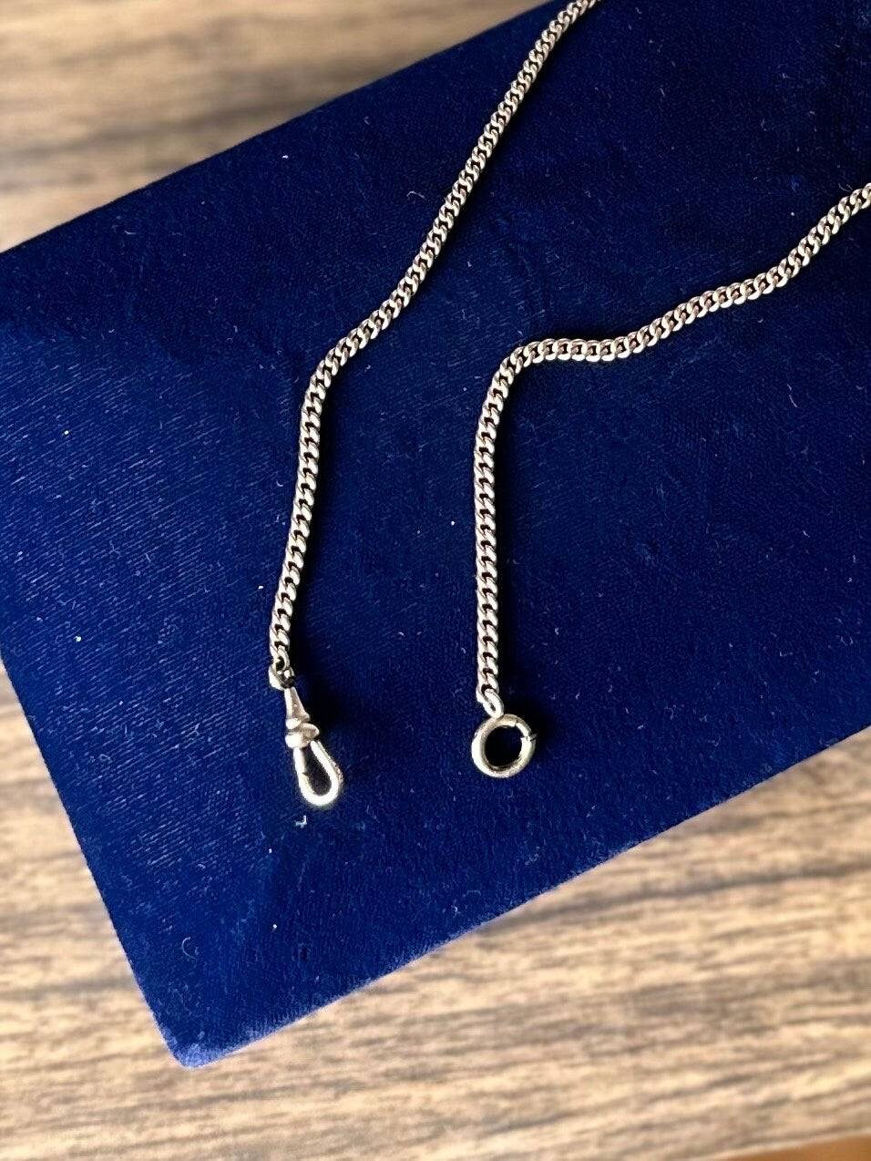 Long Victorian Antique Signed KEENE 12K Gold Filled Pocket Watch Chain 13.25”