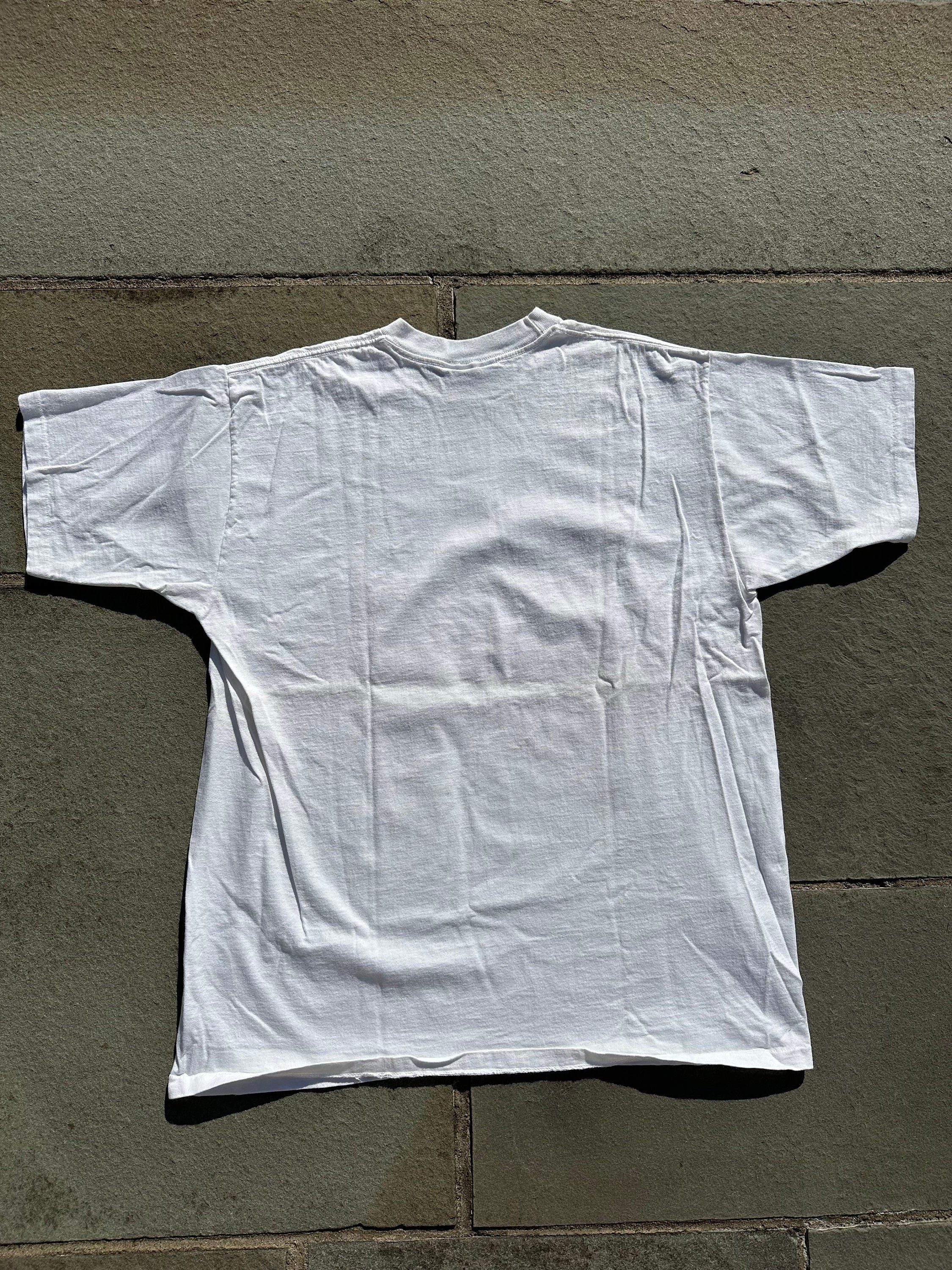 Vintage 1993 Super Bowl XXVII Rose Bowl Miller Lite Single Stitch White T-Shirt Tee Holoubek Brand 100% Cotton