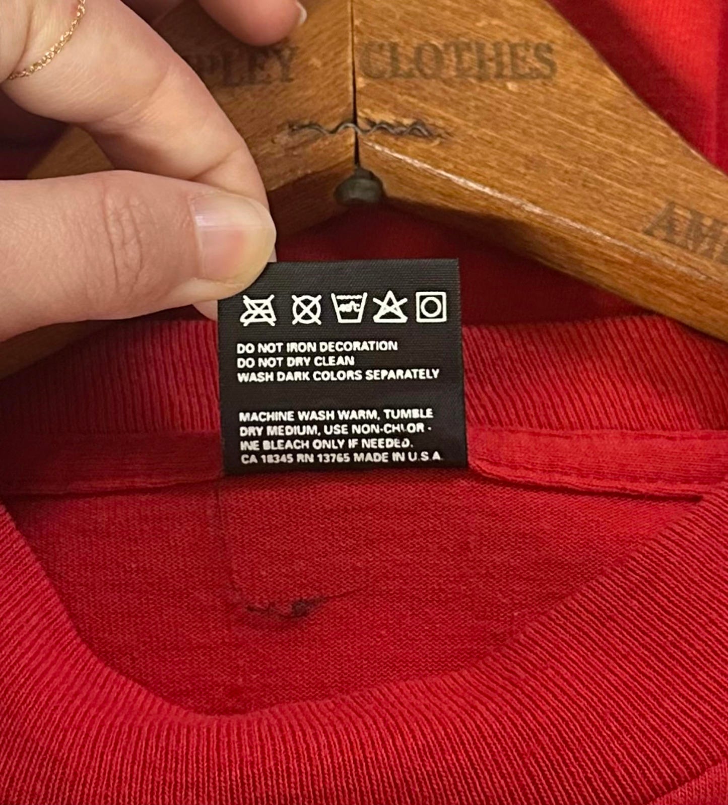 1995 Annandale Cardinals Single Stitch Tee