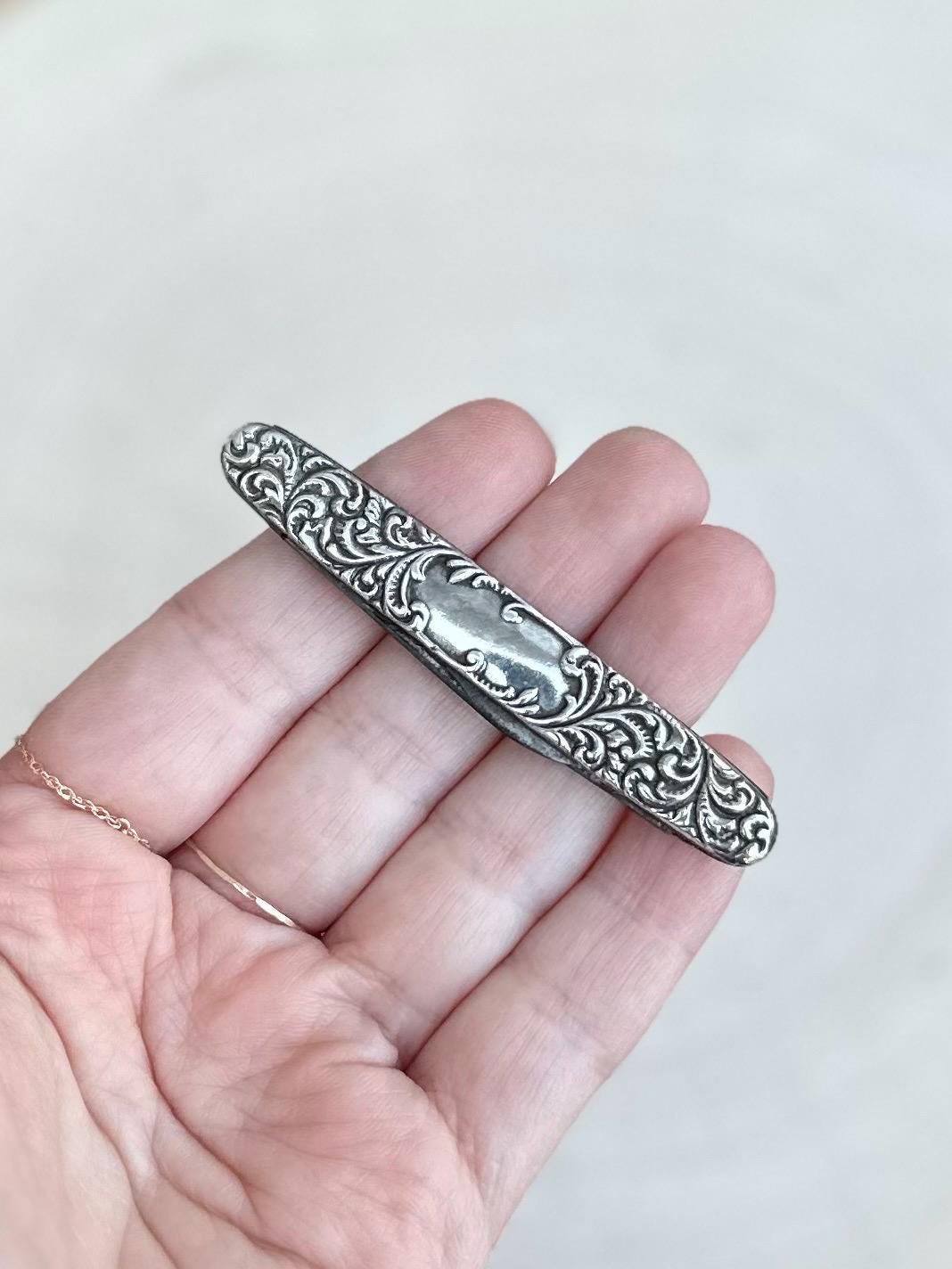 Antique EMPIRE KNIFE CO Sterling Silver 2-Blade Folding Pocket Knife c.1856-1930