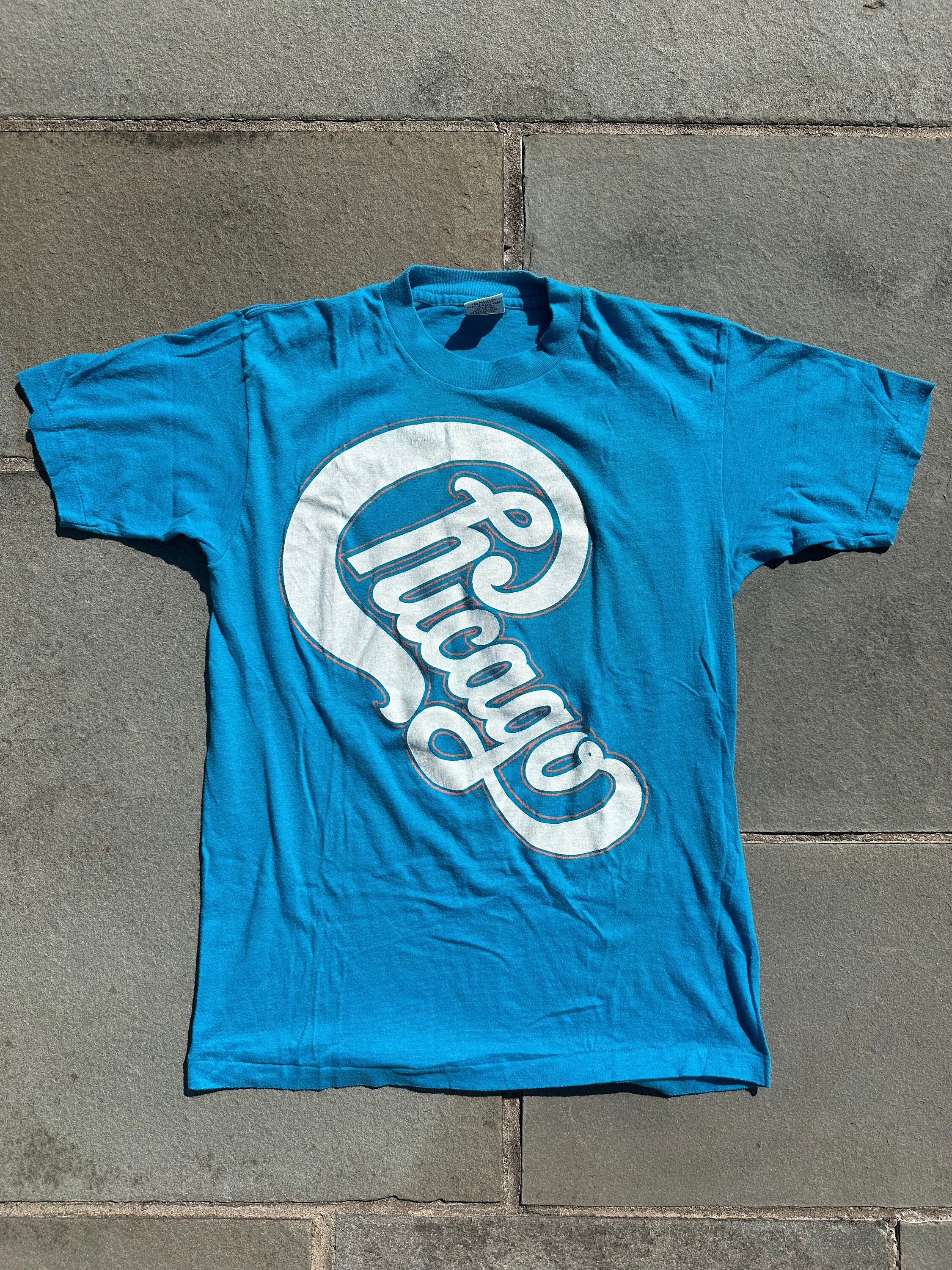 Vintage Chicago 1986-1987 World Tour Single Stitch Blue T-Shirt Tee Signal Brand